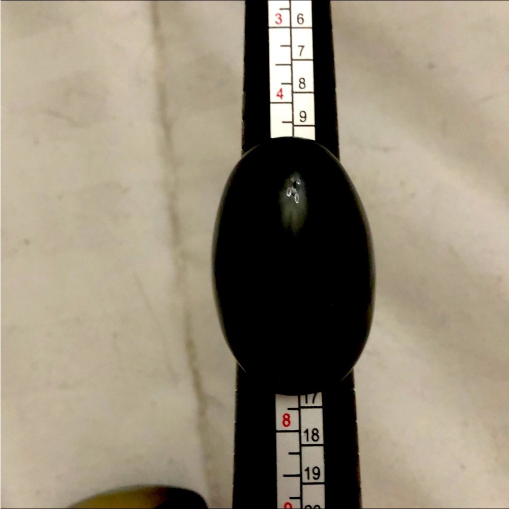 Black Horn Ring, two available, one 6 1/4 and one 6 1/2